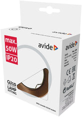 Avide GU10 Πλαίσιο Στρογγυλό Μπρονζέ